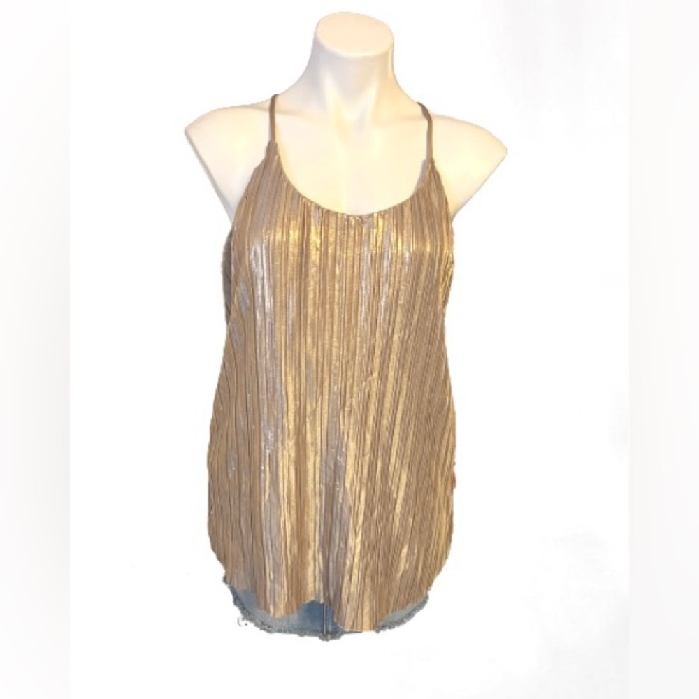 🔹3/$20 SALE CATO shimmer flowy tank Medium